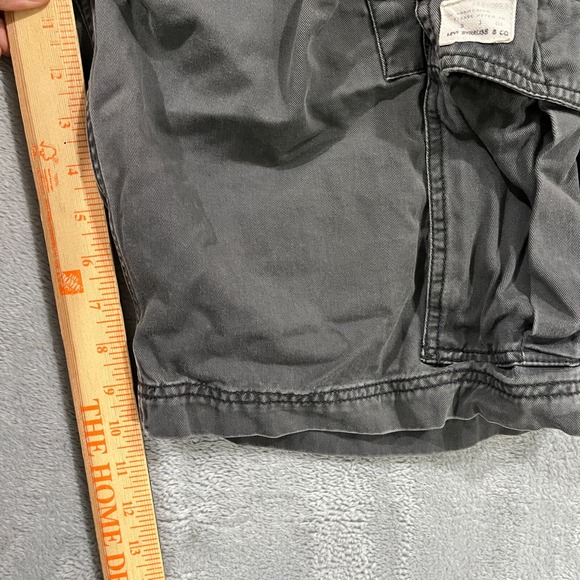 Levi's Cargo Shorts 34‎ VTG Baggy Paratrooper Y2K Utility Squad 90s Faded - Picture 7 of 9
